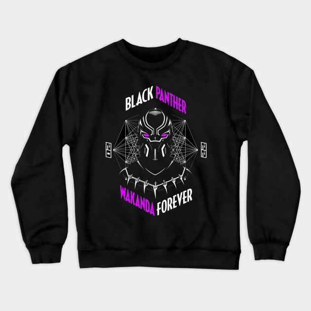 Black-Panthers Crewneck Sweatshirt by SIIMAG ARTS